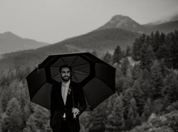 Rainy wedding day