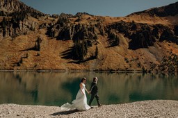 hiking blue lakes telluride elopement